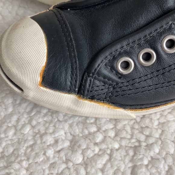 Converse Jack Purcell Unisex Leather Slipon Sneakers - Picture 15 of 16